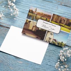 Pack of 5 Abingdon on Thames Oxfordshire Collage Blank Postcards