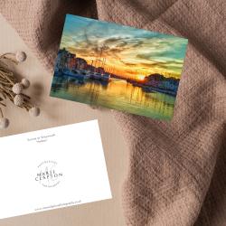 Pack of 2 A6 Weymouth Harbour Dorset Blank Cards with envelopes