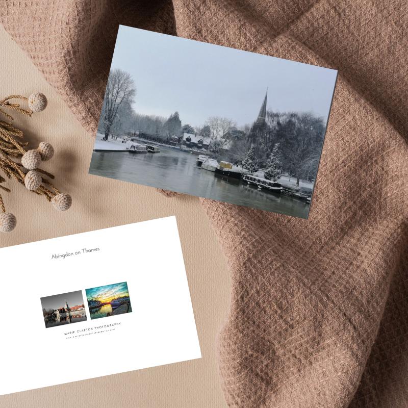 Pack of 2 A6 Abingdon on Thames Oxfordshire Blank Cards with envelopes