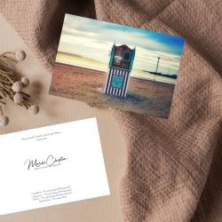 Pack of 2 A6 Punch and Judy Weymouth Dorset Blank Cards with envelopes