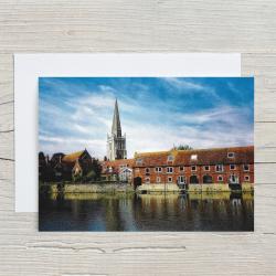 Pack of 3 Abingdon on Thames Blank Greeting Cards with envelopes