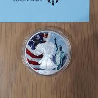 Great seal of the United States coloured liberty coin