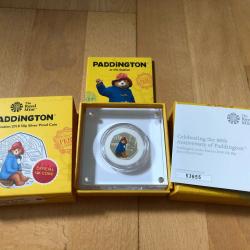 2018 Paddington at the Station 50p Silver Proof Royal Mint coin