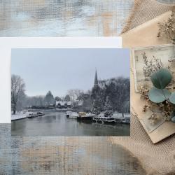 Pack of 2 A6 Abingdon on Thames Oxfordshire Blank Cards with envelopes