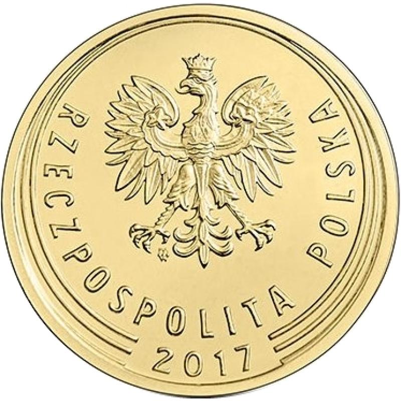 2018 Poland 5 Five Grosze Groszy Polish Eagle in Coat of Arms 2 Oak Tree Leaves