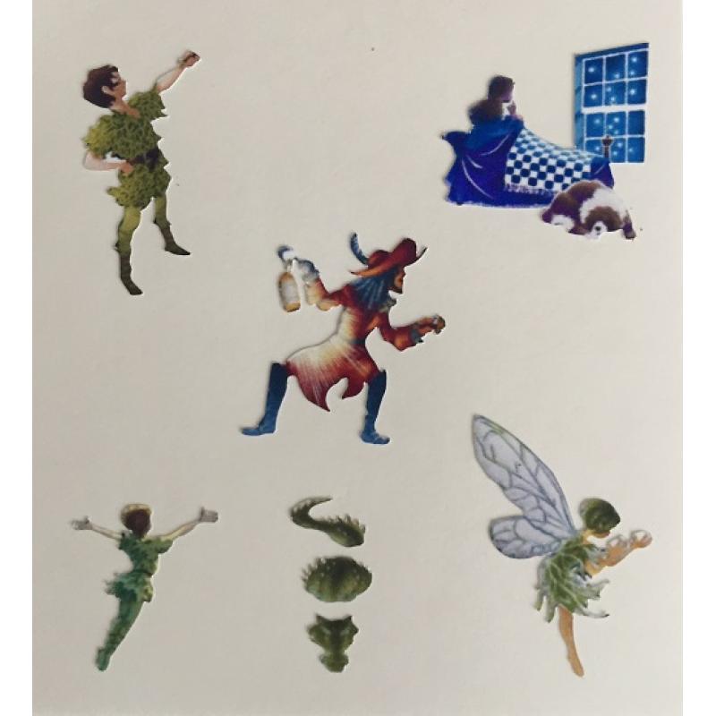 50P Regional Commemorative Colour Coin Decals Sticker Sets - Choose from Peter Pan, Rupert Bear, Alice in Wonderland