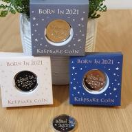 Born in 2021 Baby Keepsake coin token