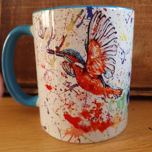 Humming Bird MUG. Beautiful Rainbow Colours.
