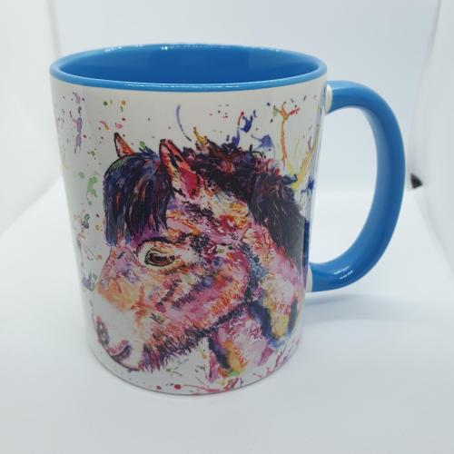 Exmoor Pony MUG. Beautiful Rainbow Colours.