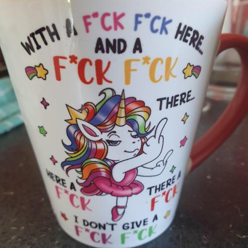 ADULTS ONLY MUG Unicorn Give a F*ck Mug