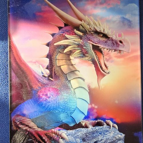 Dragon 1  Glass Chopping Board Leaded Light Seller 290 + Free Stand