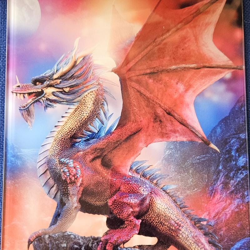 Dragon 2 Glass Chopping Board Leaded Light Seller 290 + Free Stand