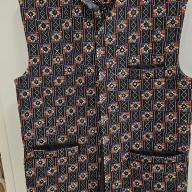 Male Waistcoat Size Medium Hand Embroidery Vintage shelf 286
