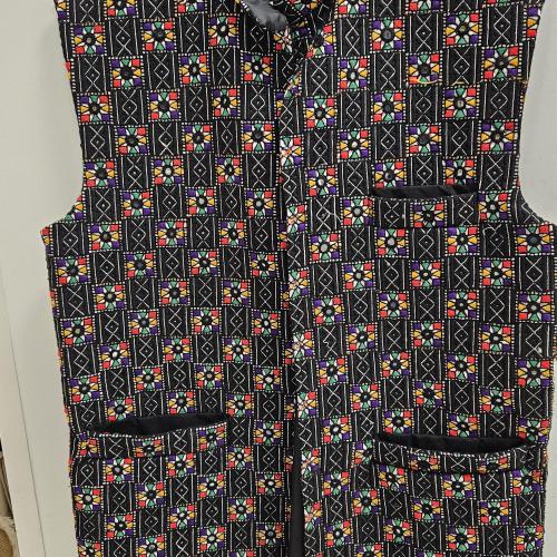 Male Waistcoat Size Medium Hand Embroidery Vintage shelf 286