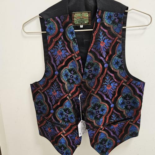 Male Vintage John Virgo Colourful Waistcoat Size Medium shelf 286