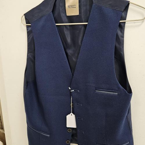 Male Vintage Blue Waistcoat Size Medium shelf 286