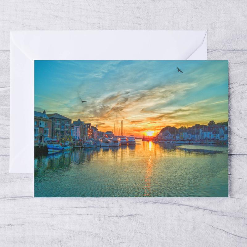 A5 Weymouth Dorset Blank Greeting Cards with envelopes
