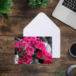 Pack of 2 A5 Pink Flowers Blank Cards with envelopes