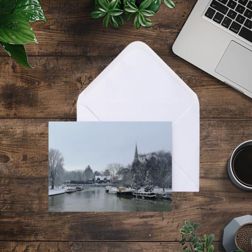 Pack of 2 A6 Abingdon on Thames Oxfordshire Blank Cards with envelopes