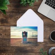 Pack of 2 A6 Punch and Judy Weymouth Dorset Blank Cards with envelopes