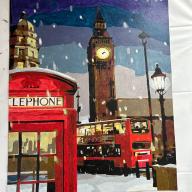 Snowy London scene