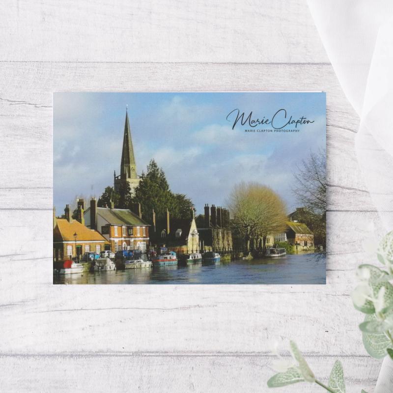 Pack of 5 Abingdon on Thames Oxfordshire Blank Postcards