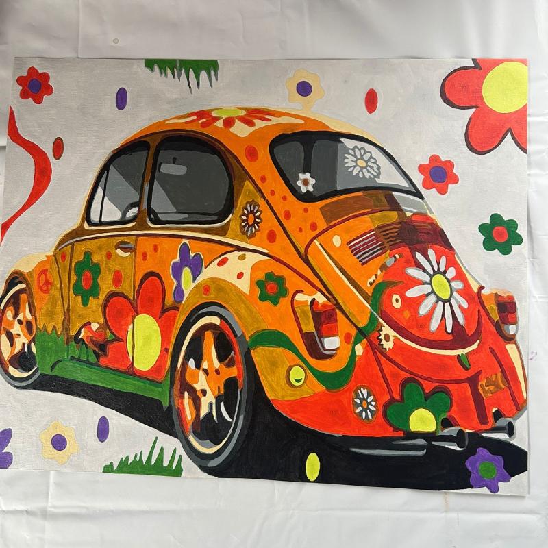Colourful VW Beetle