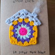 New Home Card with crochet detail