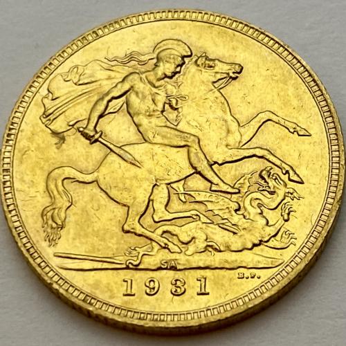 1931 Full Sovereign - George V - South Africa