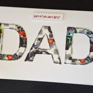 Fathers Day Card for biker dad - FREE postage