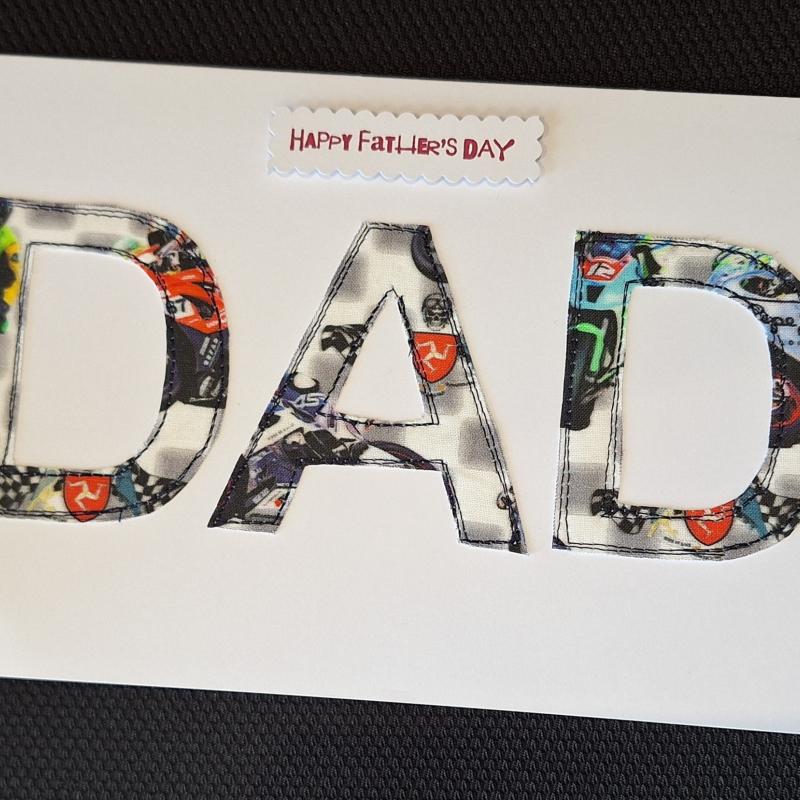 Fathers Day Card for biker dad - FREE postage