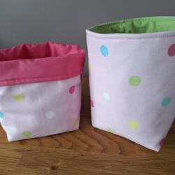 Handmade Fabric Storage Tub