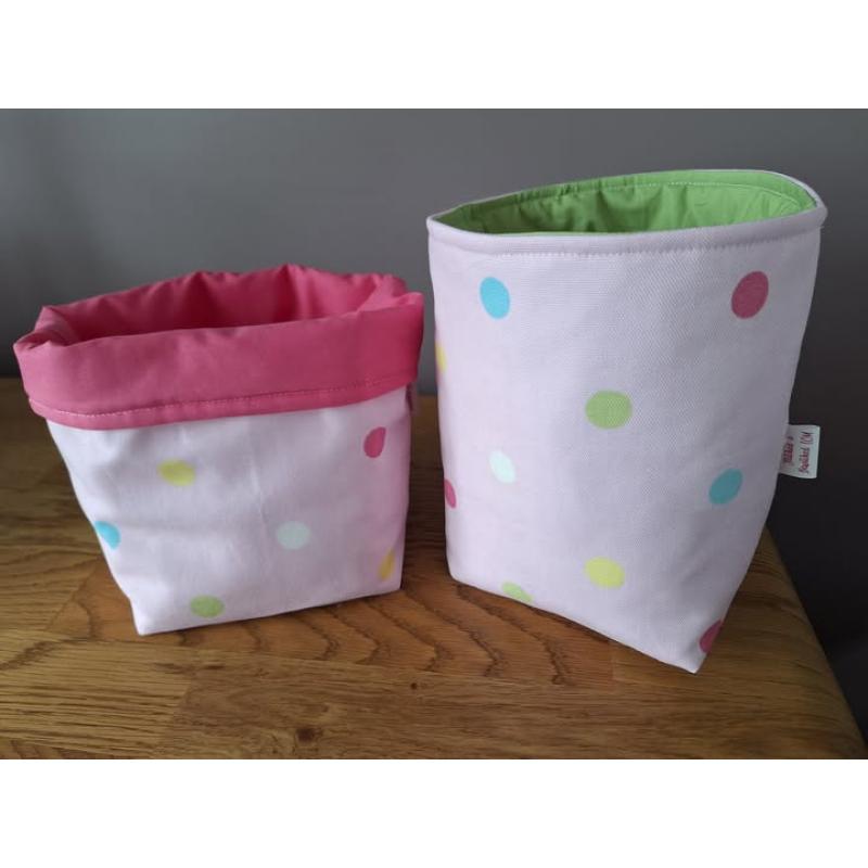 Handmade Fabric Storage Tub