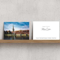 Pack of 2 A6 Abingdon on Thames Oxfordshire Blank Cards with envelopes