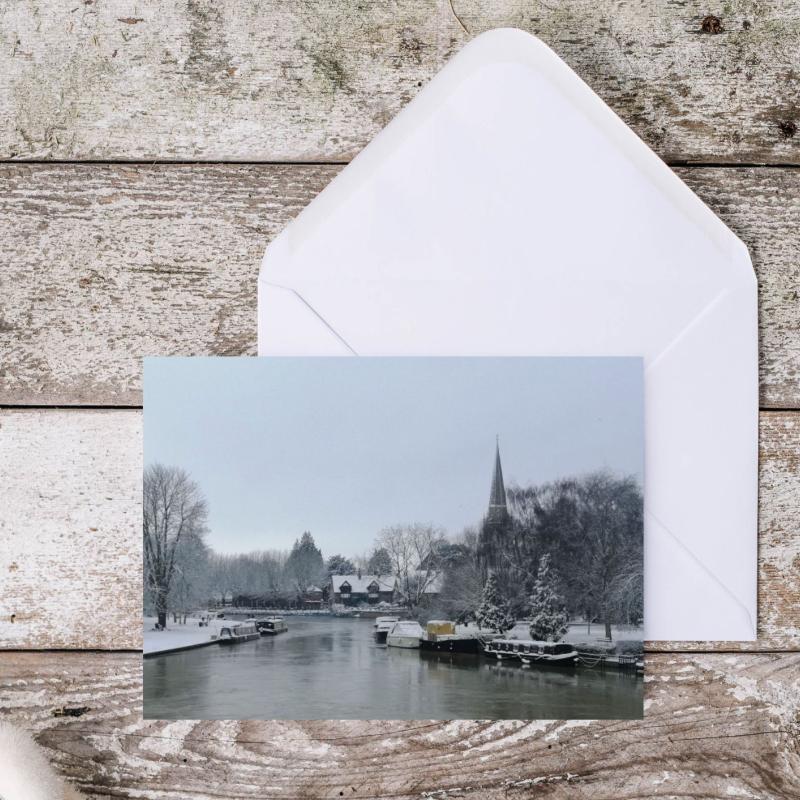 Pack of 3 Abingdon on Thames Blank Greeting Cards with envelopes