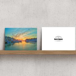 Pack of 2 A5 Weymouth Harbour Dorset Blank Cards with envelopes