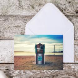 A6 Weymouth Punch and Judy Blank Greeting Card with envelope
