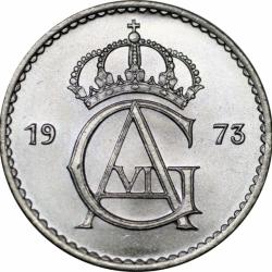 1965 Sweden Swedish 50 Ore King Gustaff