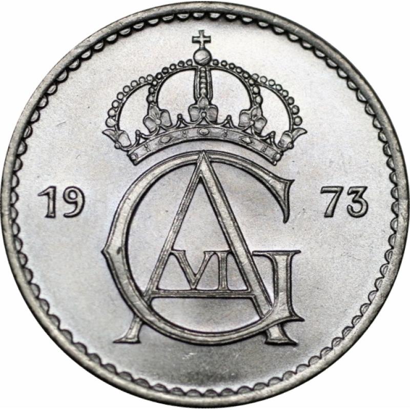 1965 Sweden Swedish 50 Ore King Gustaff