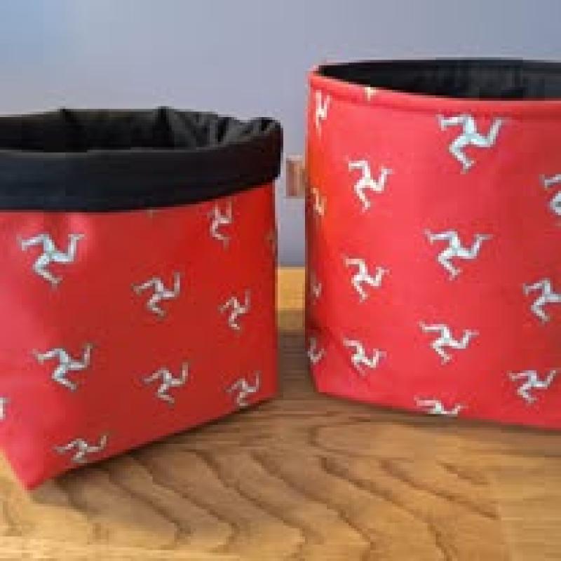 Handmade Fabric Storage Tub