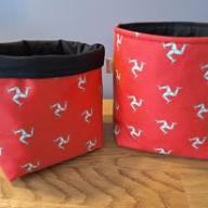 Handmade Fabric Storage Tub
