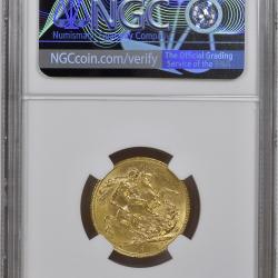 1918 Canadian Full Sovereign - NGC MS61