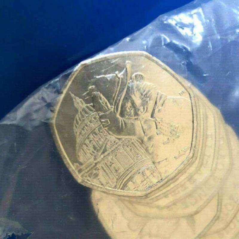 2019 50p Paddington at St Pauls sealed bag - 20 coins