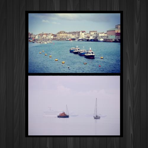 Set of 2 8x6 inch Photo Prints Weymouth Dorset