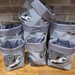 Handmade Fabric Storage Tub