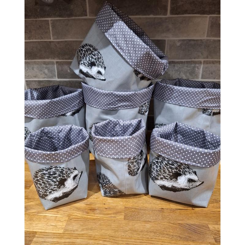 Handmade Fabric Storage Tub