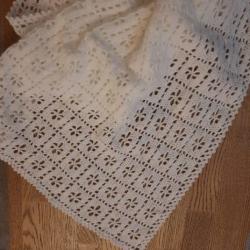 Handmade White Baby Shawl/Blanket