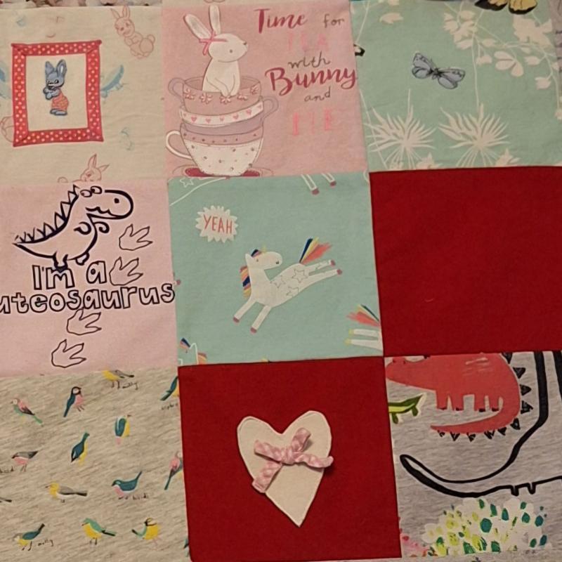 Keepsake Cushion made from preloved clothing