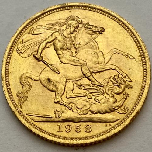1958 Full Sovereign - Queen Elizabeth II