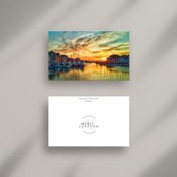 A6 Weymouth Harbour Blank Greeting Card with envelope